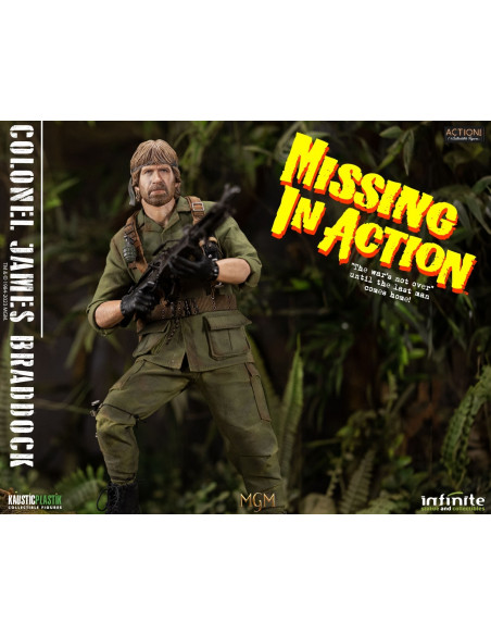 Missing In Action Chuck Norris COLONEL  BRADDOCK 1:6 STANDARD Infinite Statue