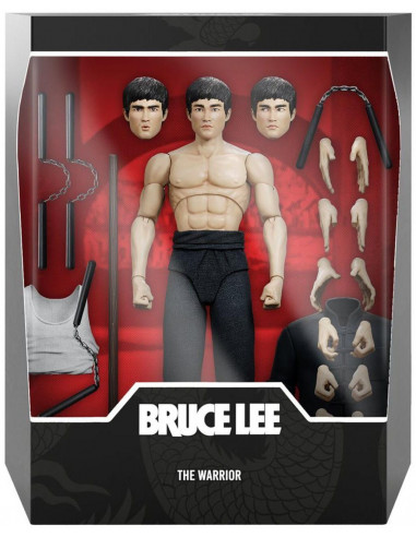 Bruce Lee The Warrior Ultimates! 18 cm Action Figure Super 7 in Brown Box