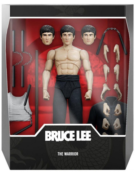Bruce Lee The Warrior Ultimates! 18 cm Action Figure Super 7 in Brown Box