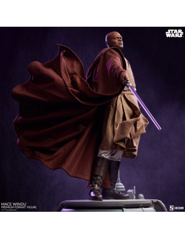 STAR WARS EP. III Samuel L. Jackson as MACE WINDU Premium Format Statue Sideshow