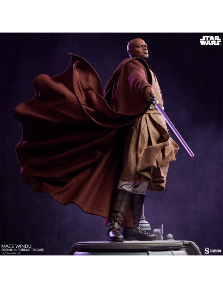 STAR WARS EP. III Samuel L. Jackson as MACE WINDU Premium Format Statue Sideshow