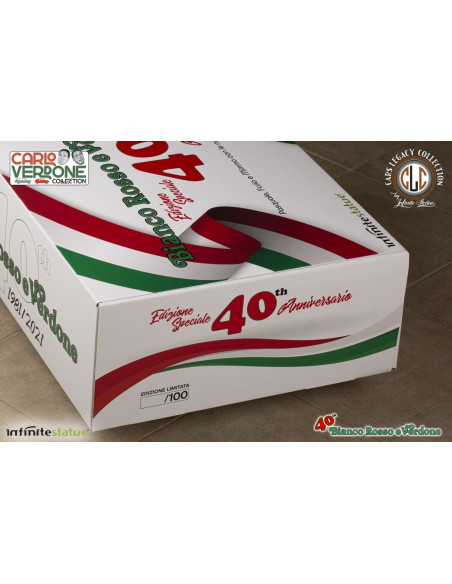 BIANCO ROSSO E VERDONE 40° ANNIVERSARIO Amitrano Furio Mimmo 1:18 Infinitestatue