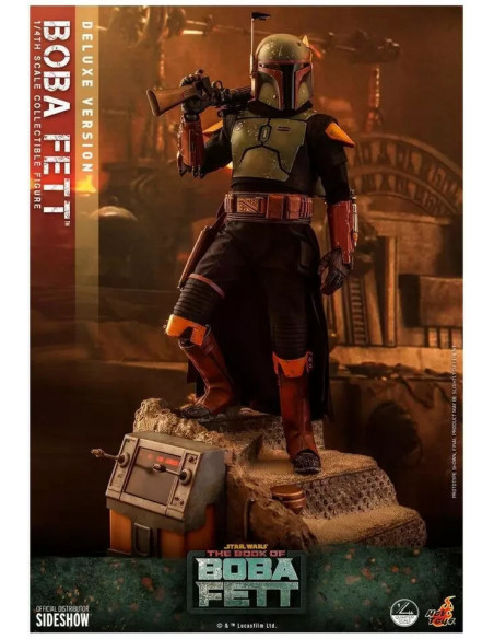STAR WARS The Mandalorian Boba Fett Deluxe 1/4 Figure Hot Toys Sideshow QS023