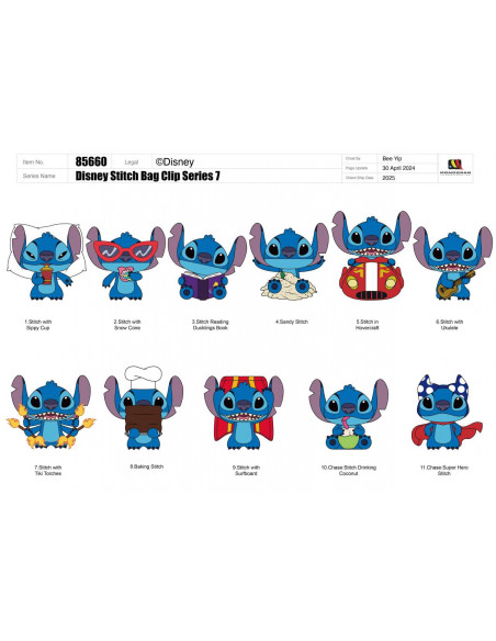 STITCH S7 BAG CLIP BLIND BOX DISPLAY (24