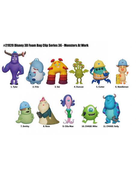 MONSTERS WORK BAG CLIP BLIND BOX DSP(24