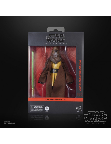Star Wars: The Acolyte Black Series Action Figure Jedi Master Kelnacca 15 cm