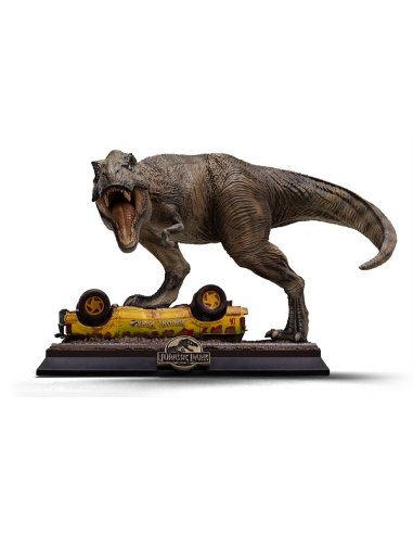 JURASSIC PARK T-Rex Attack Icons Iron Studios Statue Dinosauria 1993 Movie!