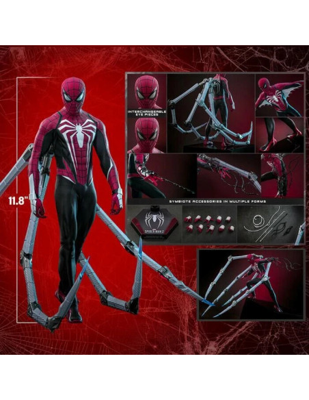 Spider-Man Peter Parker Advanced Suit 2.0 Action Figure Hot Toys Sideshow VGM66