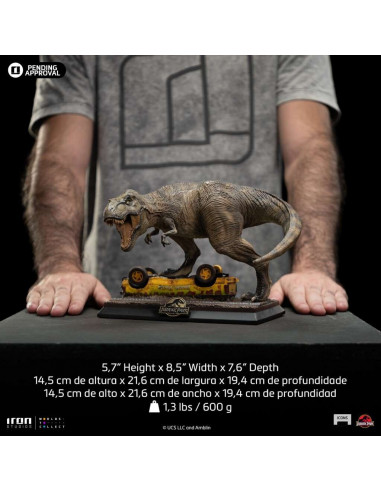 JURASSIC PARK T-Rex Attack Icons Iron Studios Statue Dinosauria 1993 Movie!