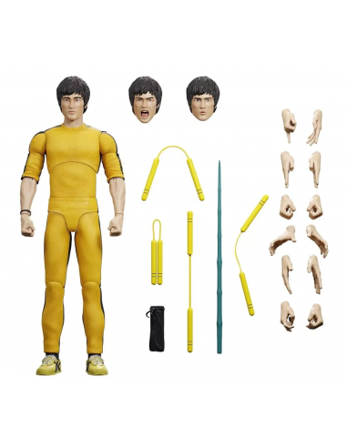 Bruce Lee The Challenger Ultimates! 18 cm Action Figure Super 7 in Brown Box