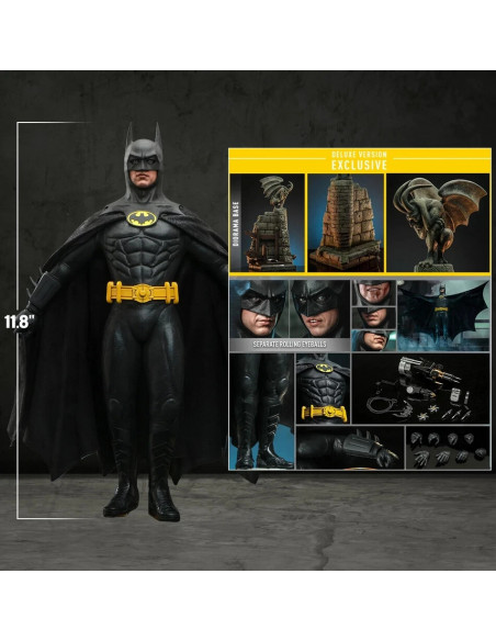 BATMAN 1989 DELUXE VER Michael Keaton 1/6 Action Figure Hot Toys Sideshow MMS693