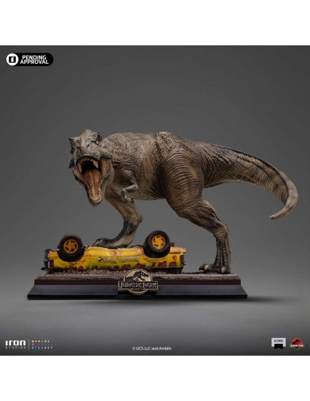 JURASSIC PARK T-Rex Attack Icons Iron Studios Statue Dinosauria 1993 Movie!