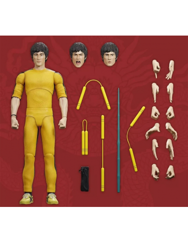 Bruce Lee The Challenger Ultimates! 18 cm Action Figure Super 7 in Brown Box