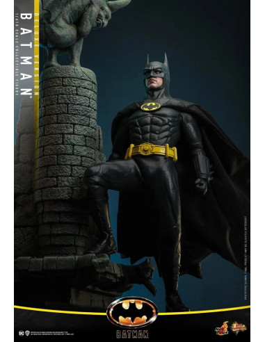 BATMAN 1989 DELUXE VER Michael Keaton 1/6 Action Figure Hot Toys Sideshow MMS693
