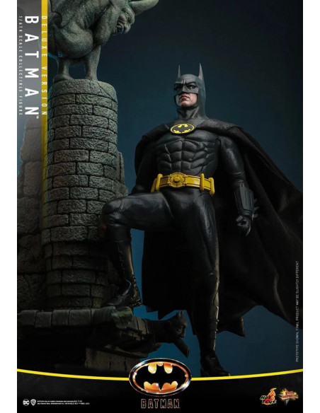 BATMAN 1989 DELUXE VER Michael Keaton 1/6 Action Figure Hot Toys Sideshow MMS693