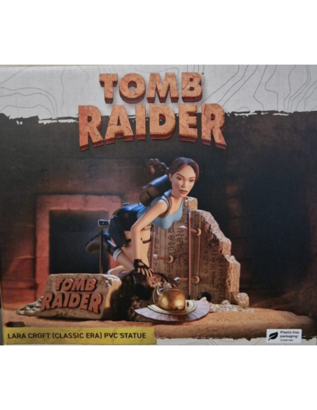 TOMB RAIDER Lara Croft Classic Era Statue Figure Dark Horse Deluxe in Brown Box