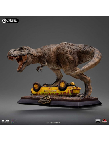 JURASSIC PARK T-Rex Attack Icons Iron Studios Statue Dinosauria 1993 Movie!