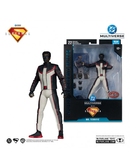 Superman (2025) DC Multiverse Deluxe Theatrical Edition Action Figure Mr. Terrific (Red Platinum Edition) 18 cm