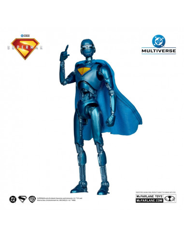 Superman (2025) DC Multiverse Deluxe Action Figure Superman Robot (Red Platinum Edition) 18 cm
