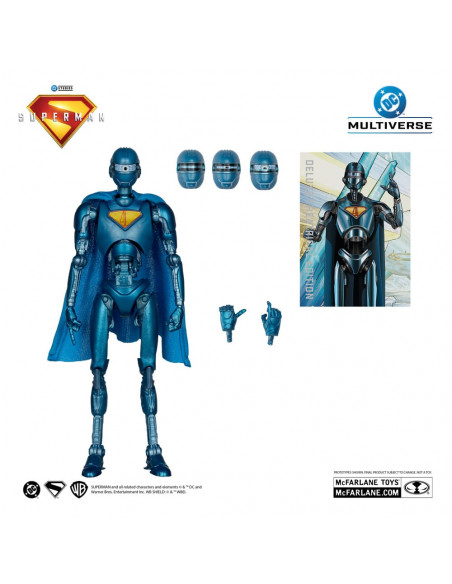 Superman (2025) DC Multiverse Deluxe Action Figure Superman Robot (Red Platinum Edition) 18 cm