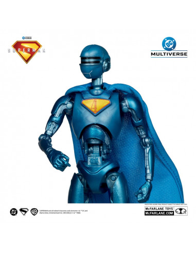 Superman (2025) DC Multiverse Deluxe Action Figure Superman Robot (Red Platinum Edition) 18 cm