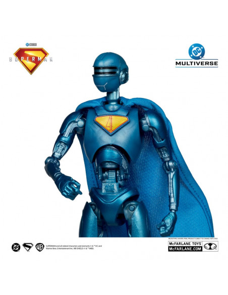 Superman (2025) DC Multiverse Deluxe Action Figure Superman Robot (Red Platinum Edition) 18 cm