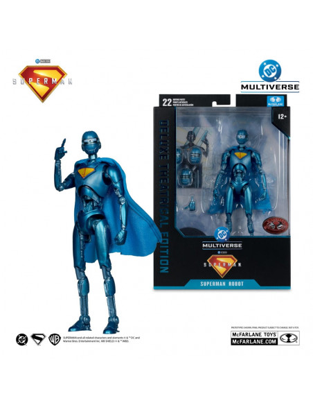 Superman (2025) DC Multiverse Deluxe Action Figure Superman Robot (Red Platinum Edition) 18 cm