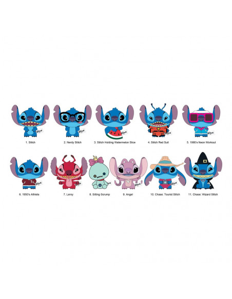 Lilo & Stitch Plush Bag Clips Stitch Display (24)