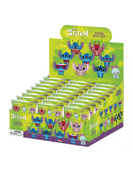 Lilo & Stitch Plush Bag Clips Stitch Display (24)